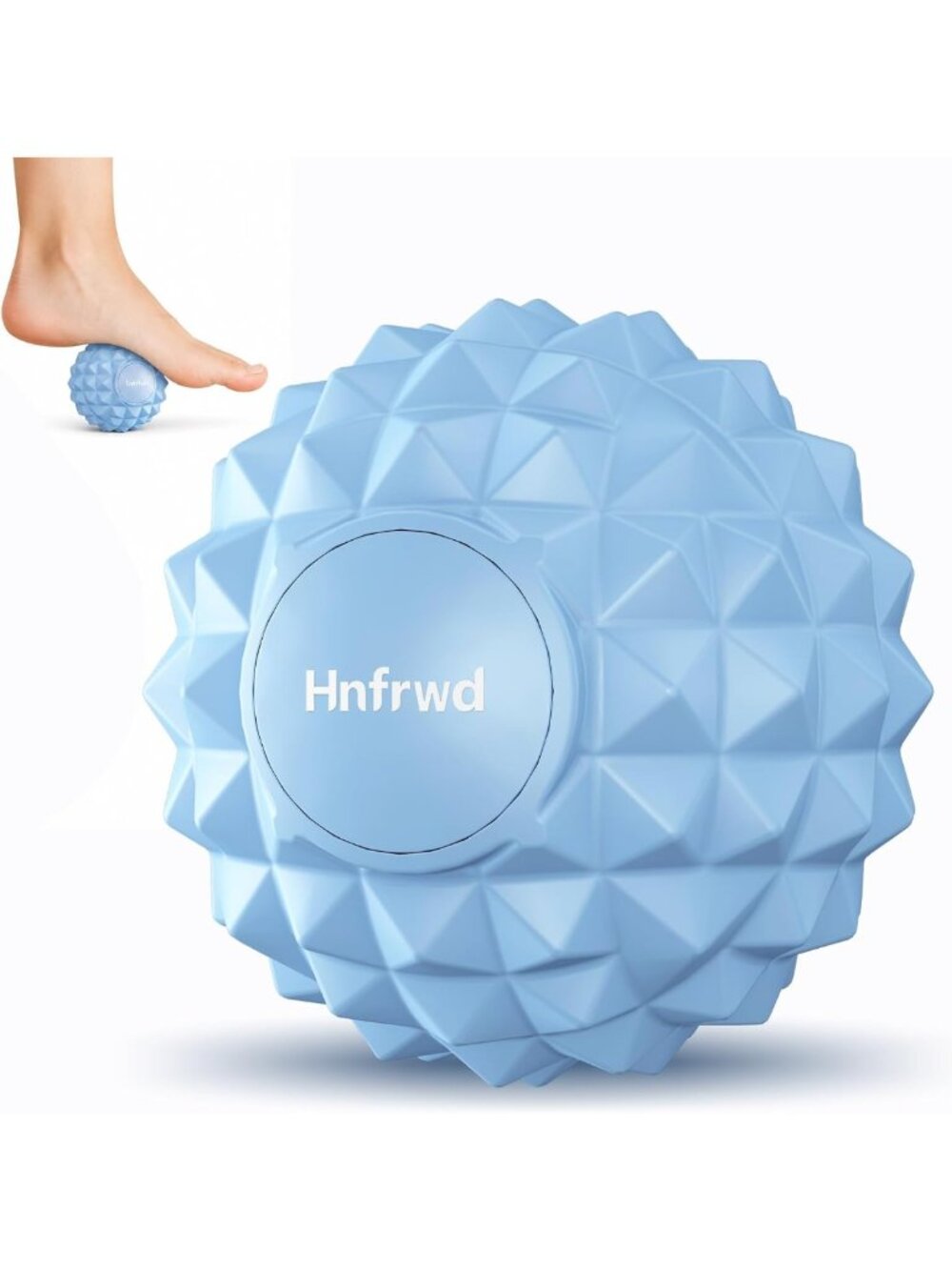 Spiky Silicone Foot Massage Ball for Plantar Fasciitis Relief & Deep Tissue